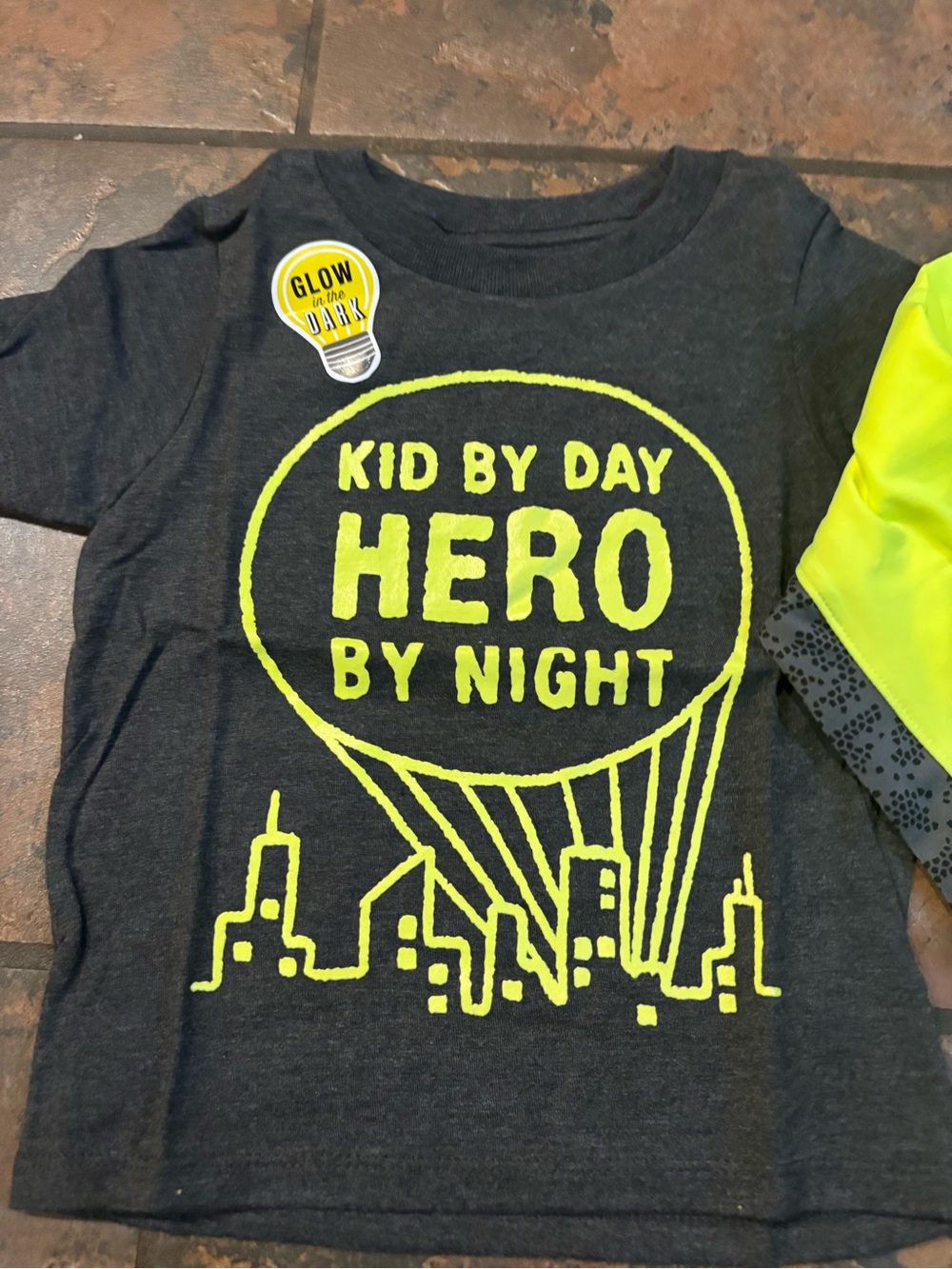 💜Sport 'Like A Boss' Neon Yellow Long-Sleeve Tee and short sleeve shirt - Picture 2 of 5